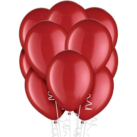 72ct 12in Red Pearl Balloons Party City