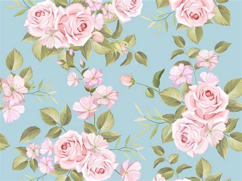 Beautiful Floral Seamless Pattern By Lukasdedi Seamless Studio On Dribbble