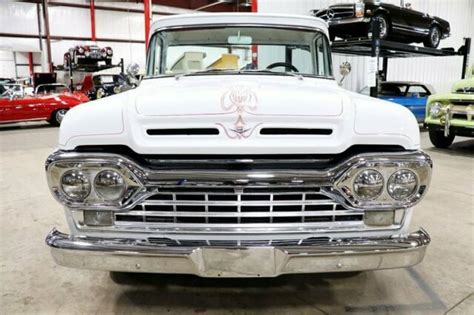 1960 Ford F100 44684 Miles White Pickup Truck 351ci V8 Automatic for sale: photos, technical