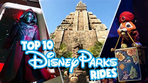 Top 10 Favorite Disney Rides Of All Time Disney Parks Youtube