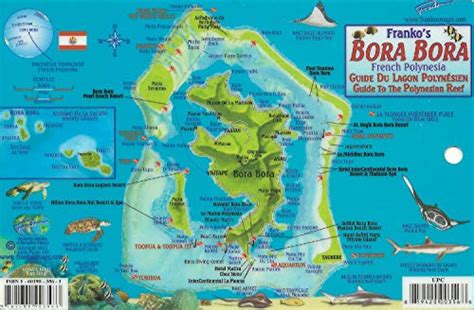 Bora Bora Map And Guide To The Polynesian Reef Franko Maps Waterproof