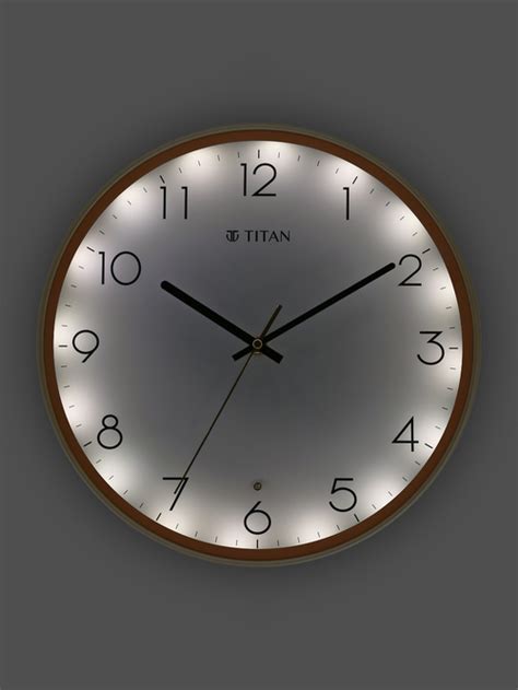 Buy Titan Classic White Plastic Wall Clock With Silent Sweep Technology