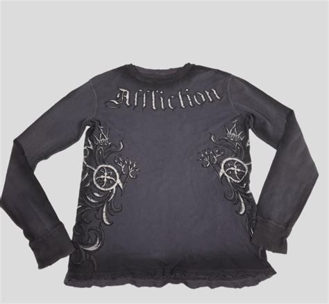 Affliction Affliction Thermal Graphic Longsleeve Grailed