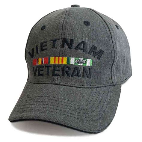Vietnam Veteran Vintage Hat With Embroidered Service Ribbon Hat Vetfriends Com