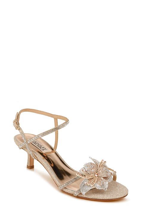 Badgley Mischka Collection Gianna Crystal Embellished Strappy Sandal