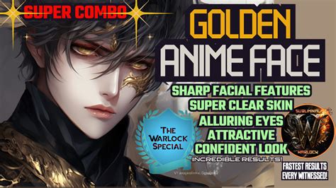 Golden Anime Face Super Combo Sharp Facial Features Etc