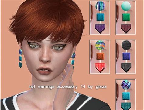 Scavo Earrings Christopher067 The Sims 4 Catalog