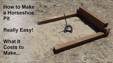 How To Build Some Easy Horseshoe Pits Youtube