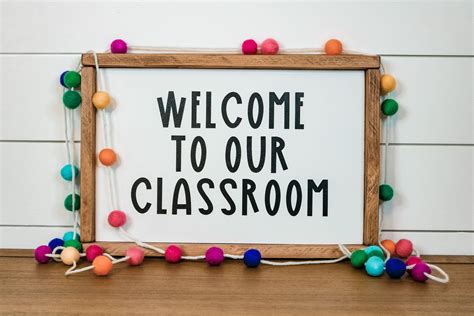 Welcome To Our Classroom Sign Classroom Decoration Teacher Etsy Classroom Signs Classroom