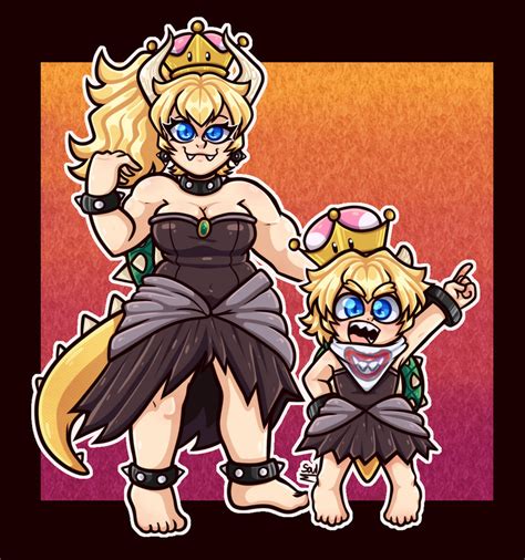 Bowsette And Jr By Sonica Michi On Deviantart