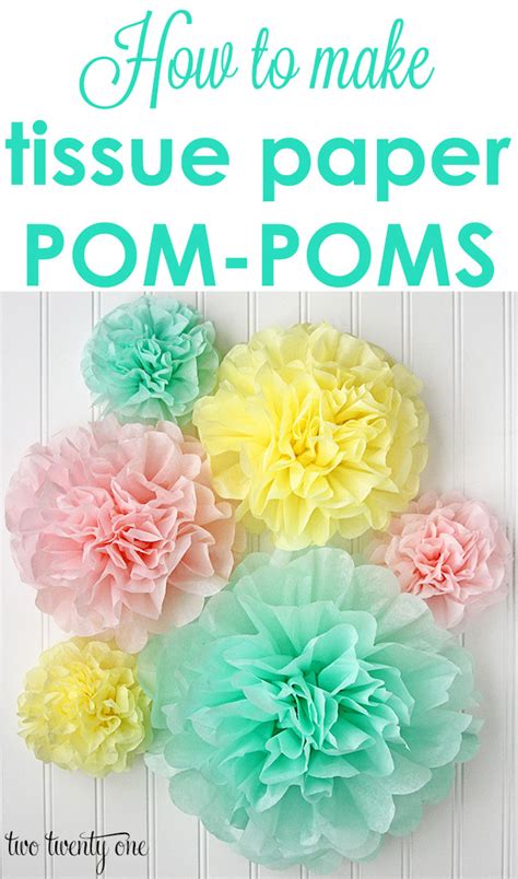 How To Make Tissue Paper Pom Poms