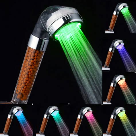 7 Color Led Shower Head Home Bathroom Fashion RGB 7 Colorful LED Light