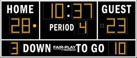 Fair Play Fb 8114 2 Football Scoreboard Olympian Led