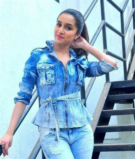 Denim Jeans And Shirt Shraddha Kapoor Cute Sraddha Kapoor Indian Fashion Trends
