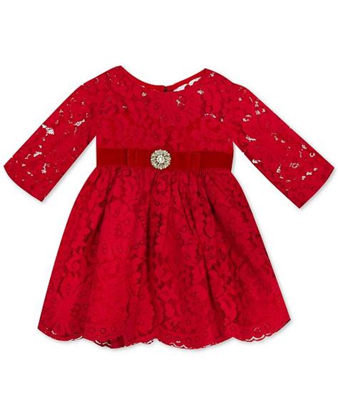 Rare Editions Baby Girls Illusion Lace Dress And Reviews Dresses Kids