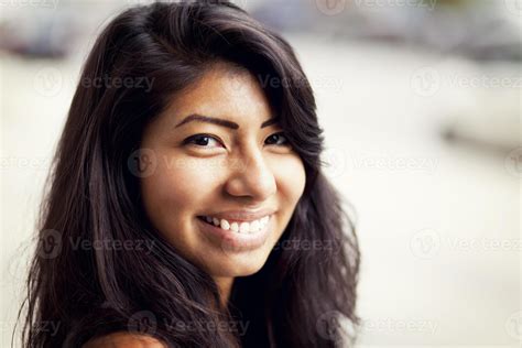 Beautiful Spanish Woman Smiling 1258097 Stock Photo At Vecteezy
