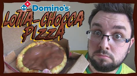 Domino S Lotta Chocca Pizza Review Chocolate Pizza Youtube