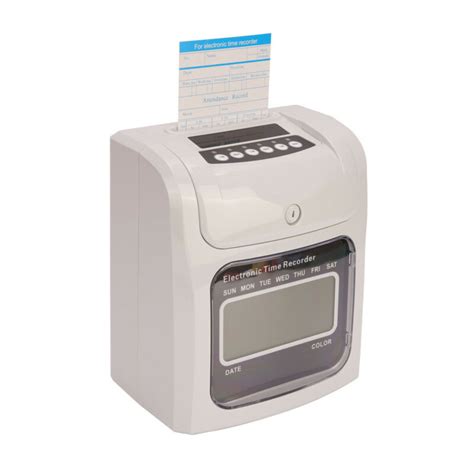 Punch Time Clock Machine With 100 Time Cards Attendance Check In Time
