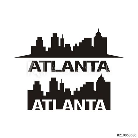 Atlanta Skyline Vector At Collection Of Atlanta