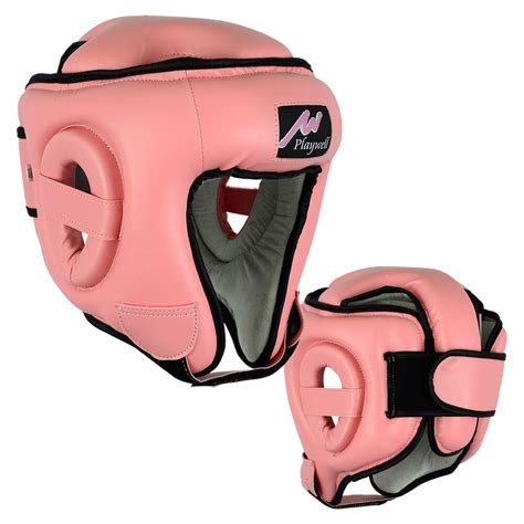 Boxing Ultimate Head Guard Open Face Pink Helmet Kick Boxing Mma Krav