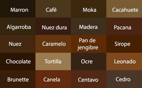 Marrón Brown Color Palette Shades Of Brown Paint Chocolate Brown Colour