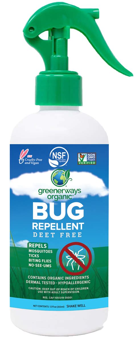 Greenerways Usda Organic Natural Insect Repellent 16o