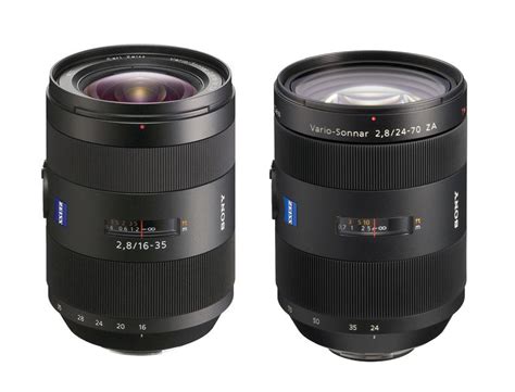 While they work best on their own camera systems, the comparison is nonetheless. Sony 24-70mm f/2.8 II, 16-35mm f/2.8 II A-mount Lenses to ...