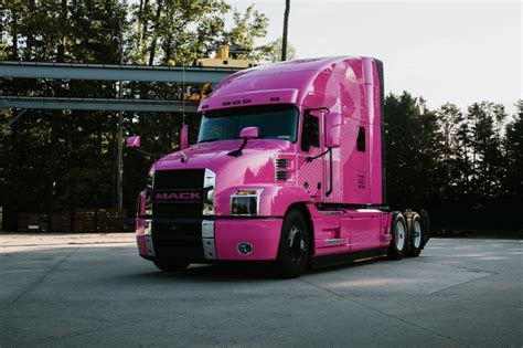 Mack Trucks Showcases Pink Mack Anthem Model Ceg
