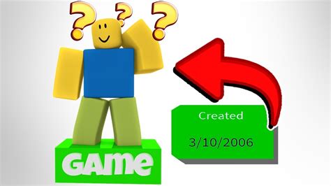 The Oldest Games In Roblox Youtube