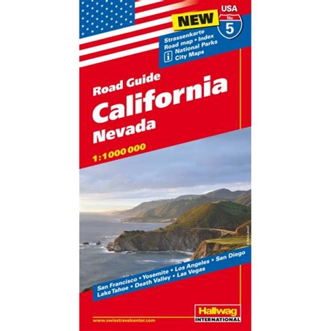 Hallwag California Road Guide Folding Travel Map The Map Shop
