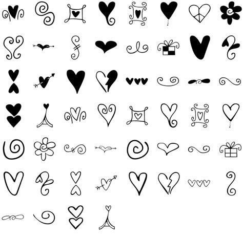 Hearts And Swirls Font Heart Doodle Doodle Drawings Doodle Art Letters