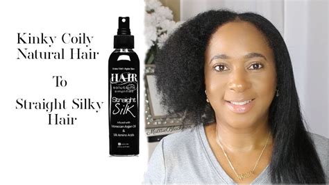 Natural Hair Flat Iron Tutorial Straight Silk Spray With Argan Oil