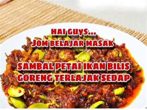 Cara membuat bumbu balado untuk ikan: CARA BUAT SAMBAL PETAI IKAN BILIS GORENG TERLAJAK SEDAP ...