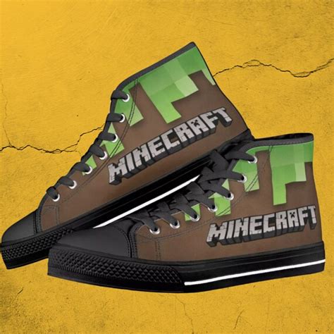 Minecraft Schuhe Minecraft High Tops Sneakers Herren Etsy