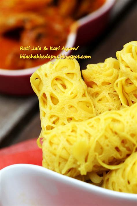 Saya buat sendiri roti jala kari untuk mengobati rasa kangen akan daerah saya. ROTI JALA & KARI AYAM | Bila Chah Ke Dapur