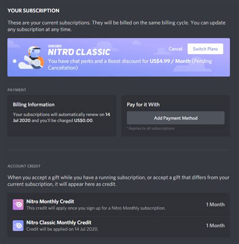 Is There A Way To Make The Nitro Premium Subscription Apply Before The