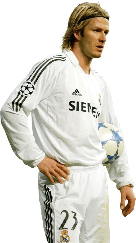 David Beckham Real Madrid Football Render Footyrenders