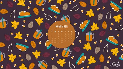 Garlic My Soul • November Desktop Calendar