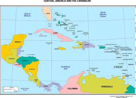 Map Of Us And Caribbean Map