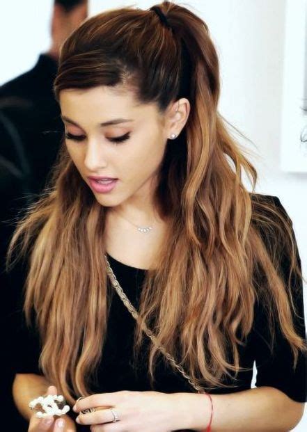 Ariana grande has worn some gorgeous hairstyles, but she certainly has one look that would be considered her signature. Pin by Wisteria on Ariana Grande | Cool haircuts, Hair ...