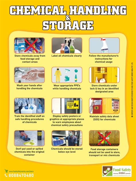 Chemical Handling Storage Food Safety Works