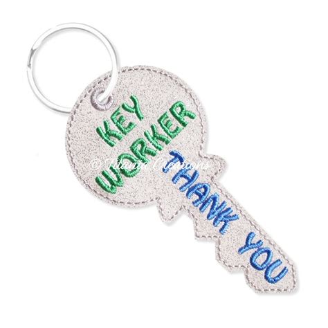 Ith Thank You Key Worker Tag 4x4 Titania Creations