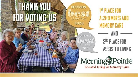 Morning Pointe Senior Living Wins 2 More Best Of The Best Awards From Cityview Magazine