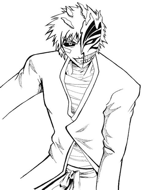 Printable Ichigo Coloring Pages Anime Coloring Pages