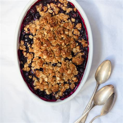 A Summer Blackberry And Blueberry Crumble Fork Knife Swoon