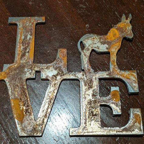 3 Inch Letters Numbers Per Letter Or Number Rusty Vintage Etsy