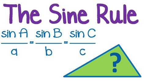 Maths Tutorial Trigonometry Law Of Sines Sine Rule Youtube