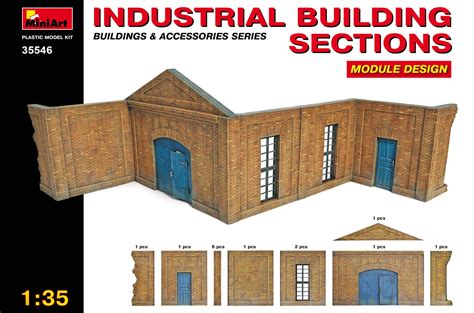 Miniart 135 Industrial Building Sections Panzer Models