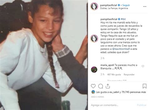 Pampita Compartió Foto De Su Infancia El Gran Parecido Con Dos De Sus