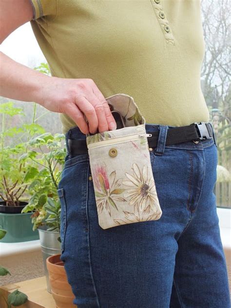 Daisy Two Phone Carrier Pouch For Belt Waist Pouch Cell Etsy Uk